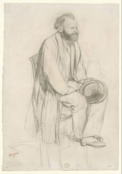 Studium do portretu Edouarda Maneta autorstwa Edgar Degas