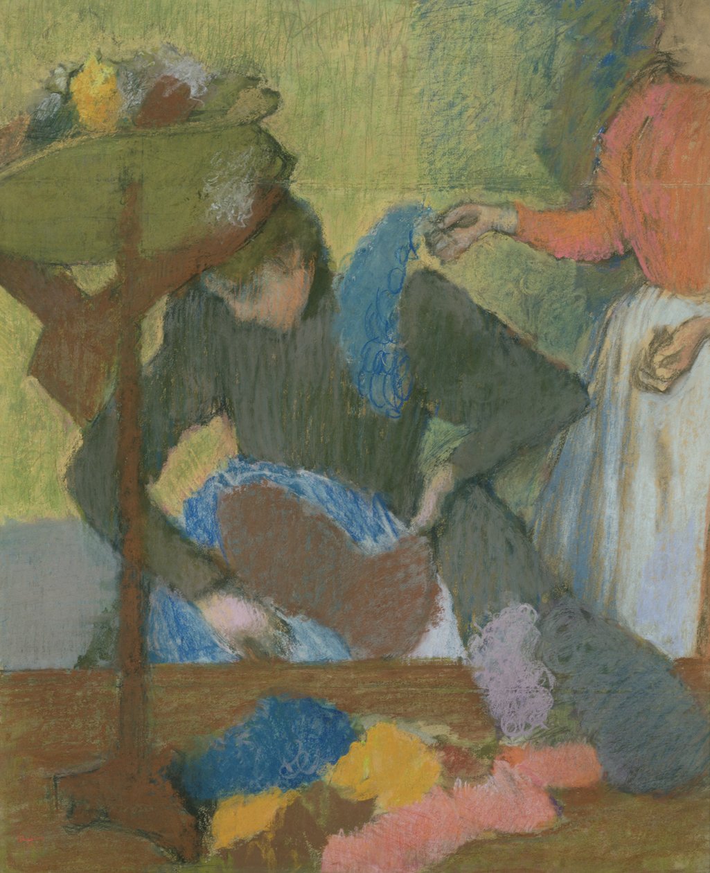 U Milllinera, ok. 1898 (pastel na papierze) autorstwa Edgar Degas