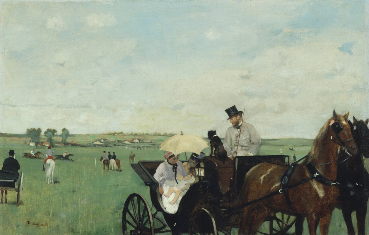Na wyścigach na wsi autorstwa Edgar Degas