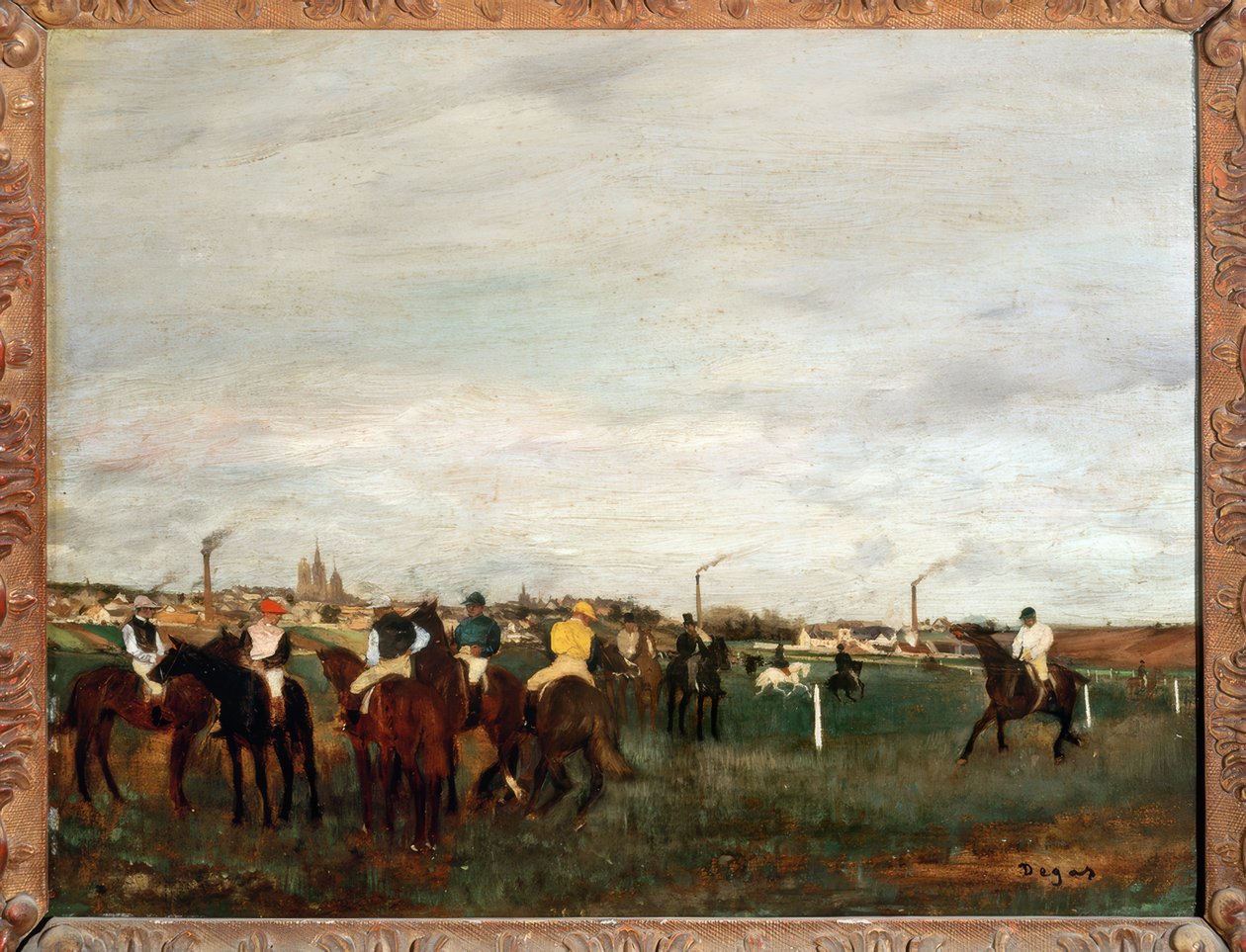 Na siodle autorstwa Edgar Degas
