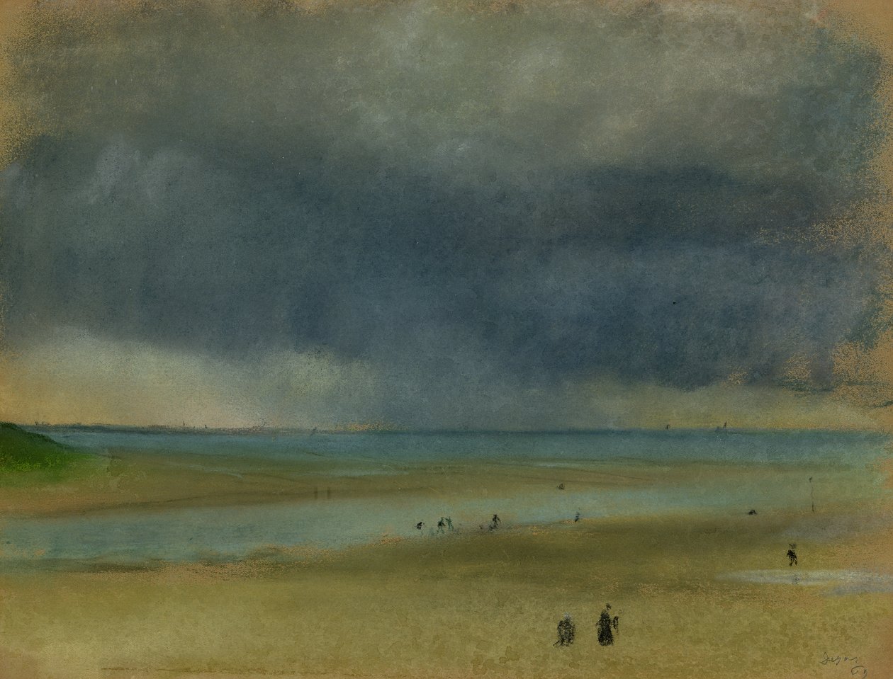 Obok morza, 1869 (pastel) autorstwa Edgar Degas
