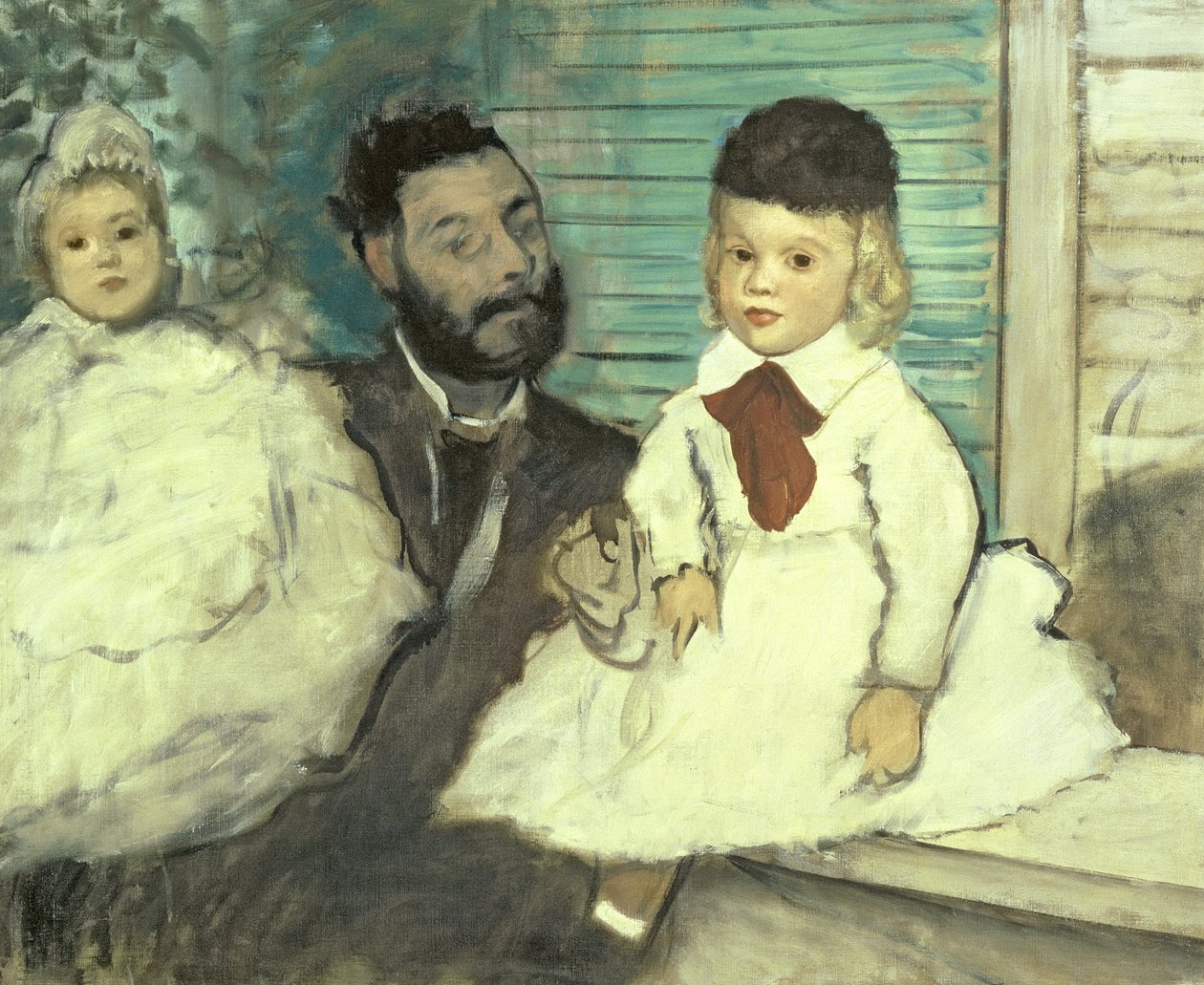 Hrabia Le Pic i jego synowie autorstwa Edgar Degas