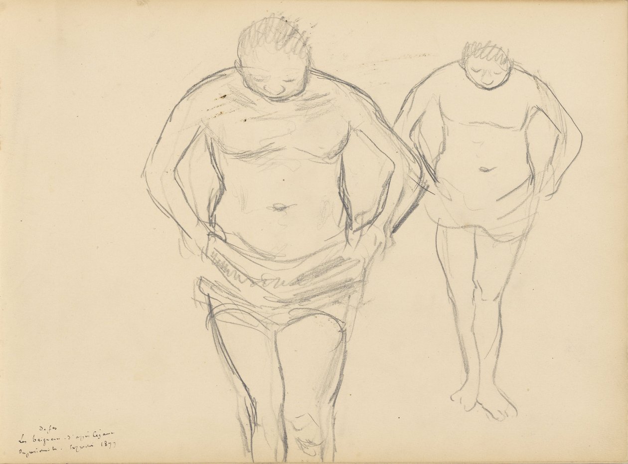 Kopie Cézannes Bathers autorstwa Edgar Degas