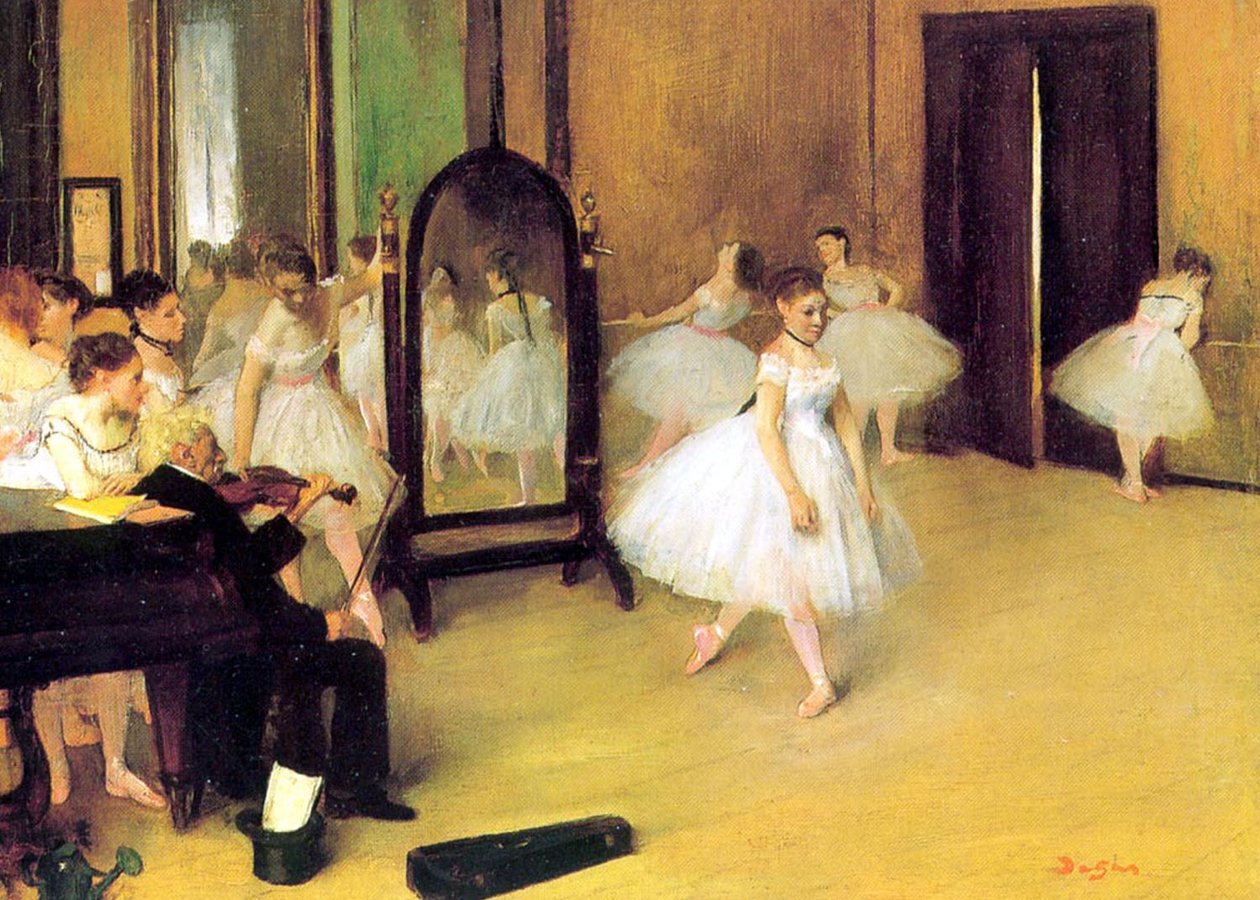 Klasa taneczna autorstwa Edgar Degas
