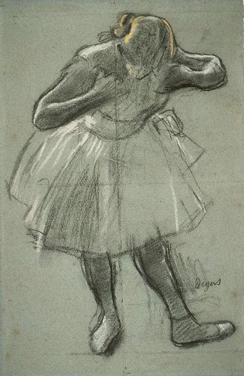 Tancerz pochylający się do przodu autorstwa Edgar Degas