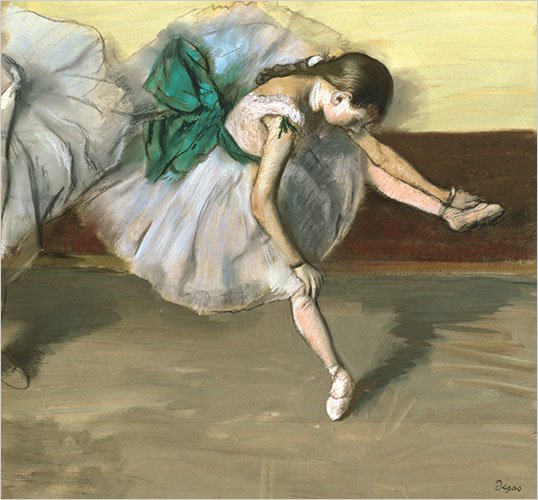 Tancerka w spoczynku autorstwa Edgar Degas