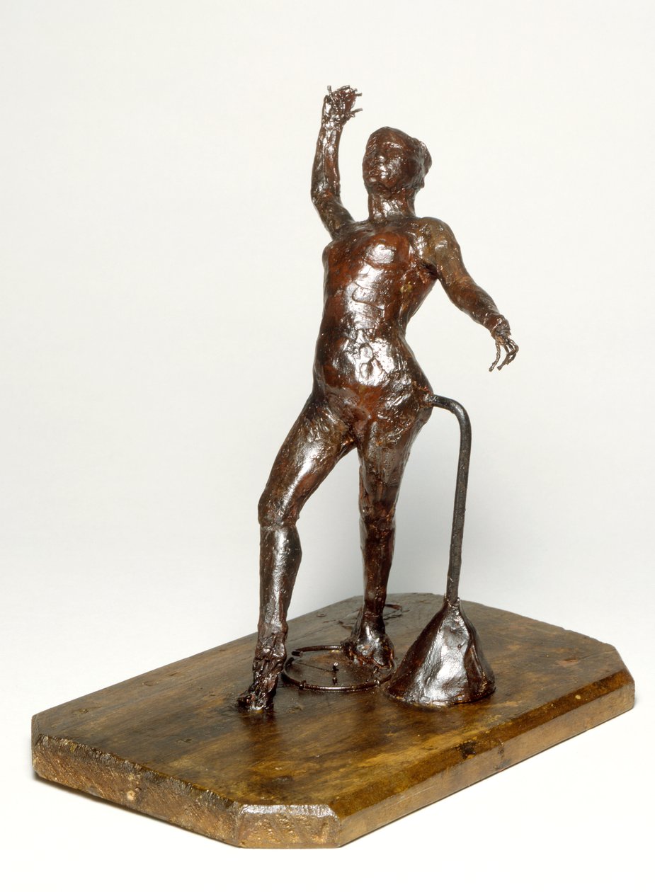 Tancerka z Tamburynem, ok.1895 (wosk brązowy) autorstwa Edgar Degas