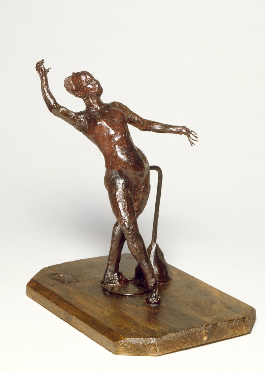 Tancerka z Tamburynem, ok.1895 (wosk brązowy) autorstwa Edgar Degas