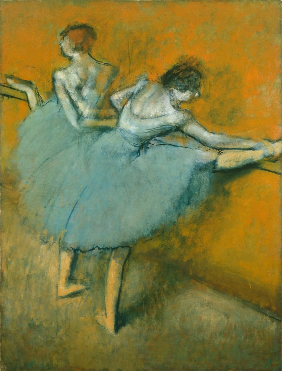 Tancerze w Barre autorstwa Edgar Degas