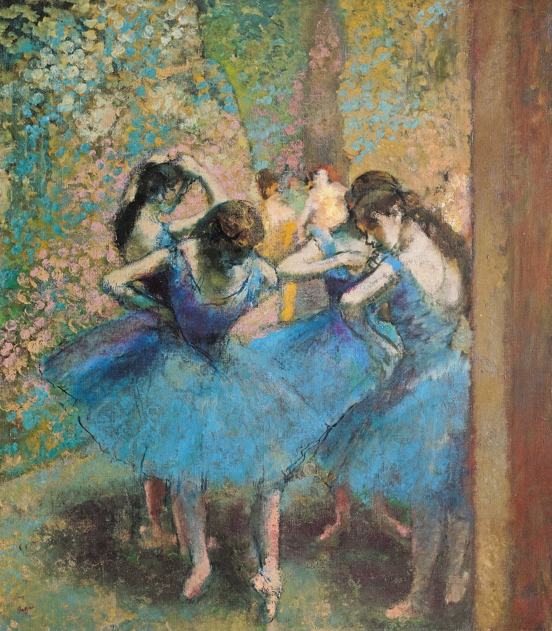 Tancerze w kolorze niebieskim, 1890 autorstwa Edgar Degas