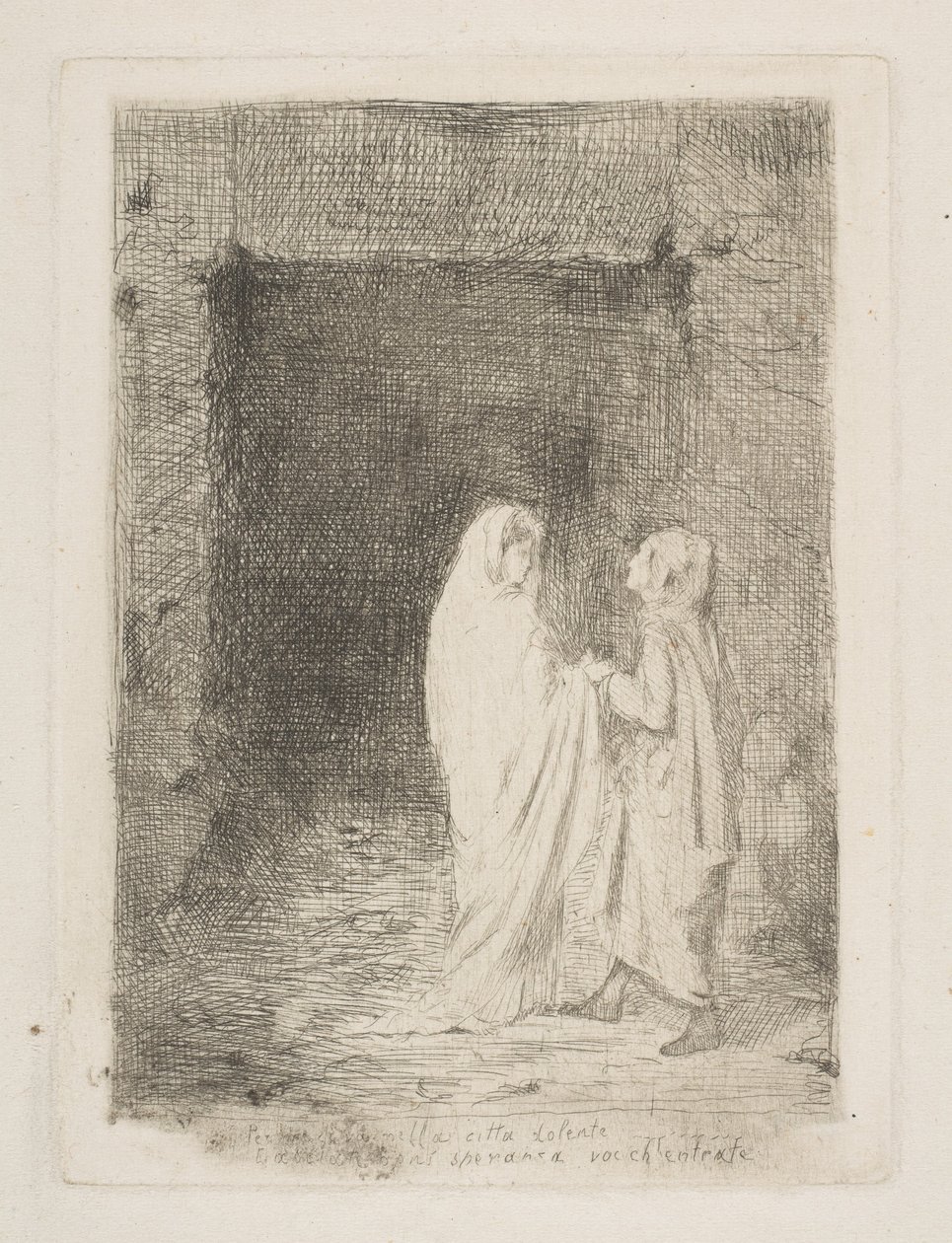 Dante i Wergiliusz autorstwa Edgar Degas