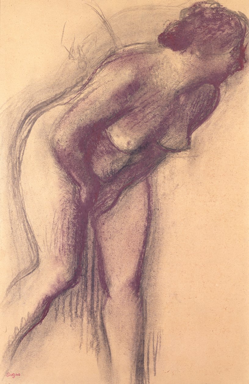 Kobieta stojąca nago autorstwa Edgar Degas