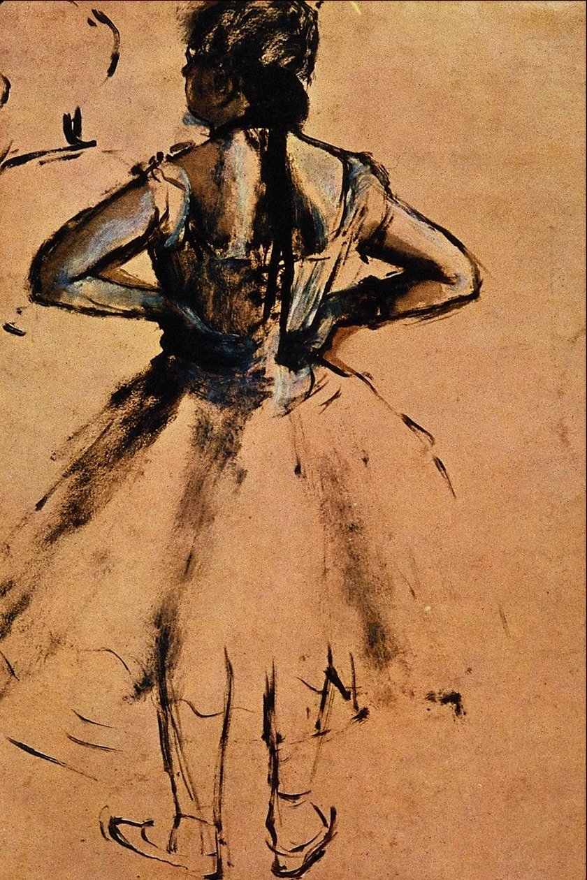 Ręce na biodrach autorstwa Edgar Degas