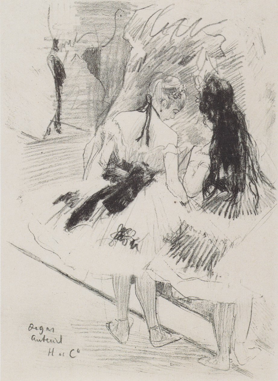 Za kulisami autorstwa Edgar Degas