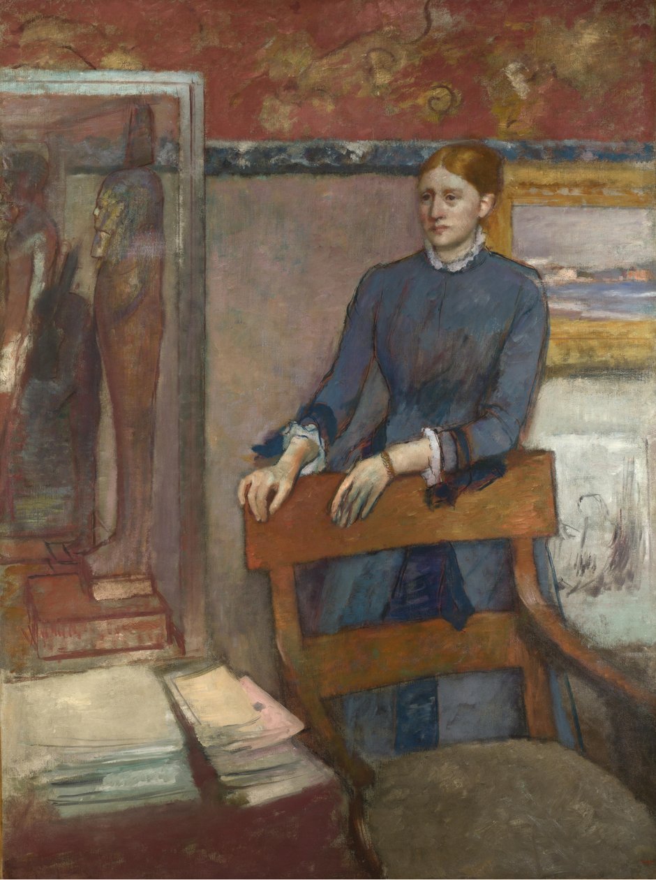 Hélène Rouart w gabinecie jej ojca autorstwa Edgar Degas