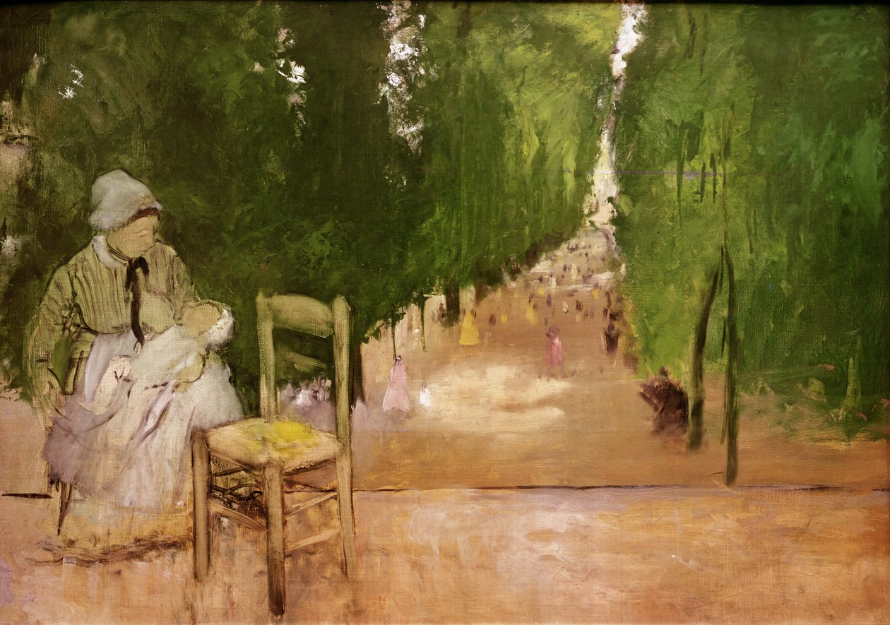 W Jardin du Luxeumbourg autorstwa Edgar Degas
