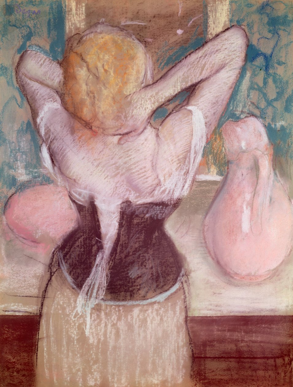 Toaleta (pastel) autorstwa Edgar Degas