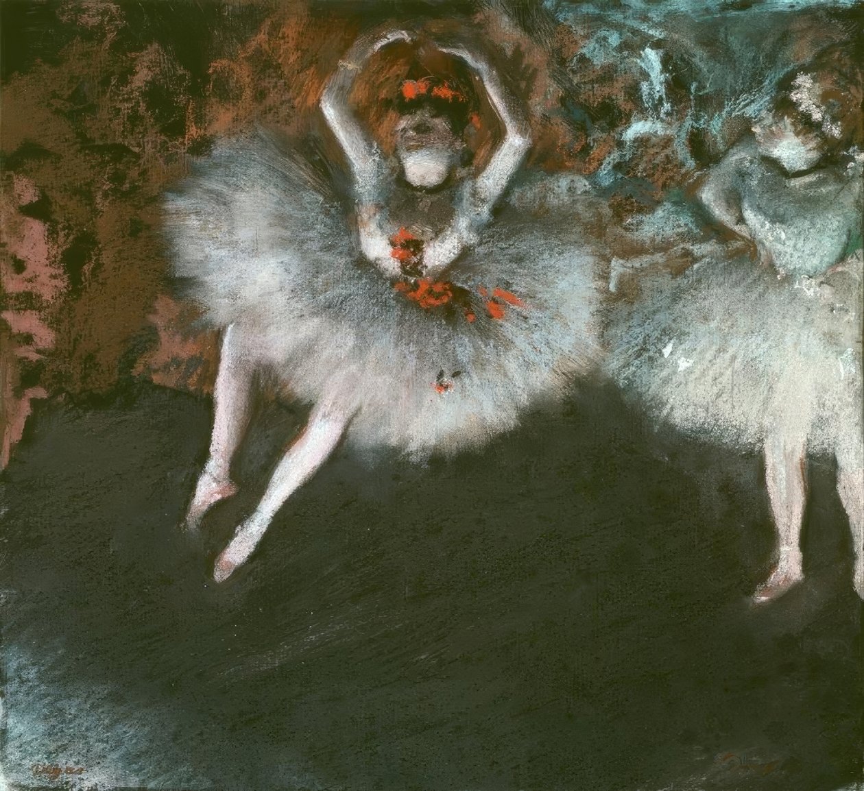 Ubitym krokiem autorstwa Edgar Degas