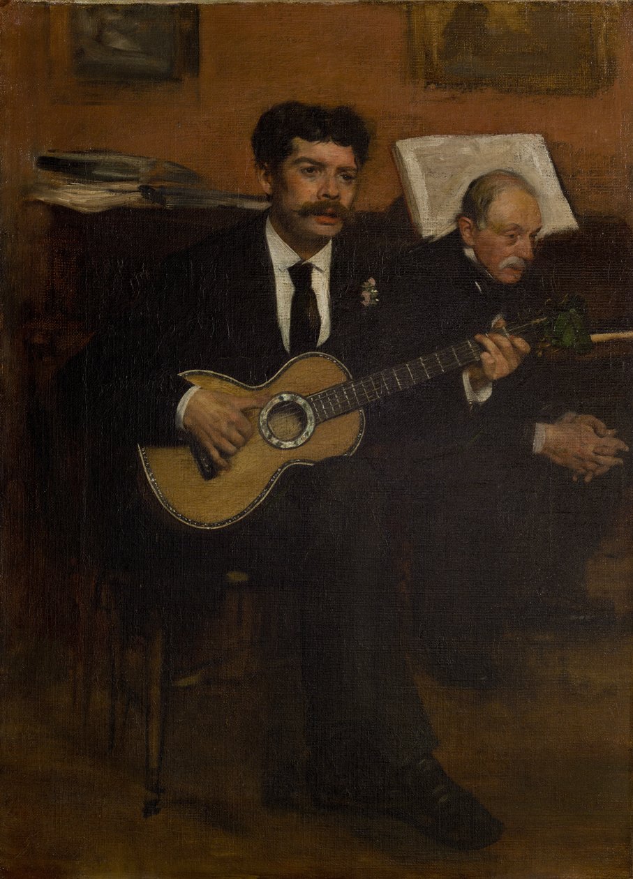 Lorenzo Pagans i Auguste de Gas autorstwa Edgar Degas