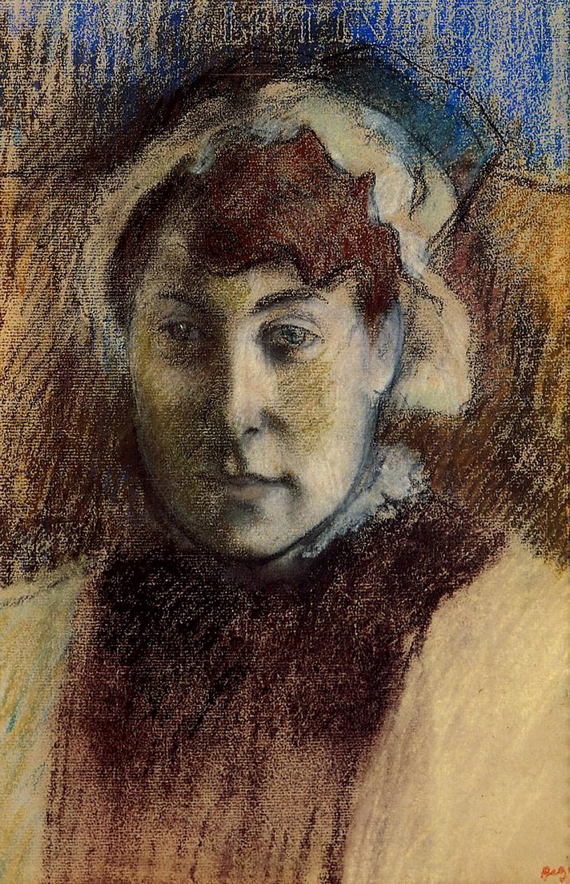 Madame Ernest maj 1881-82 (pastel na papierze) autorstwa Edgar Degas