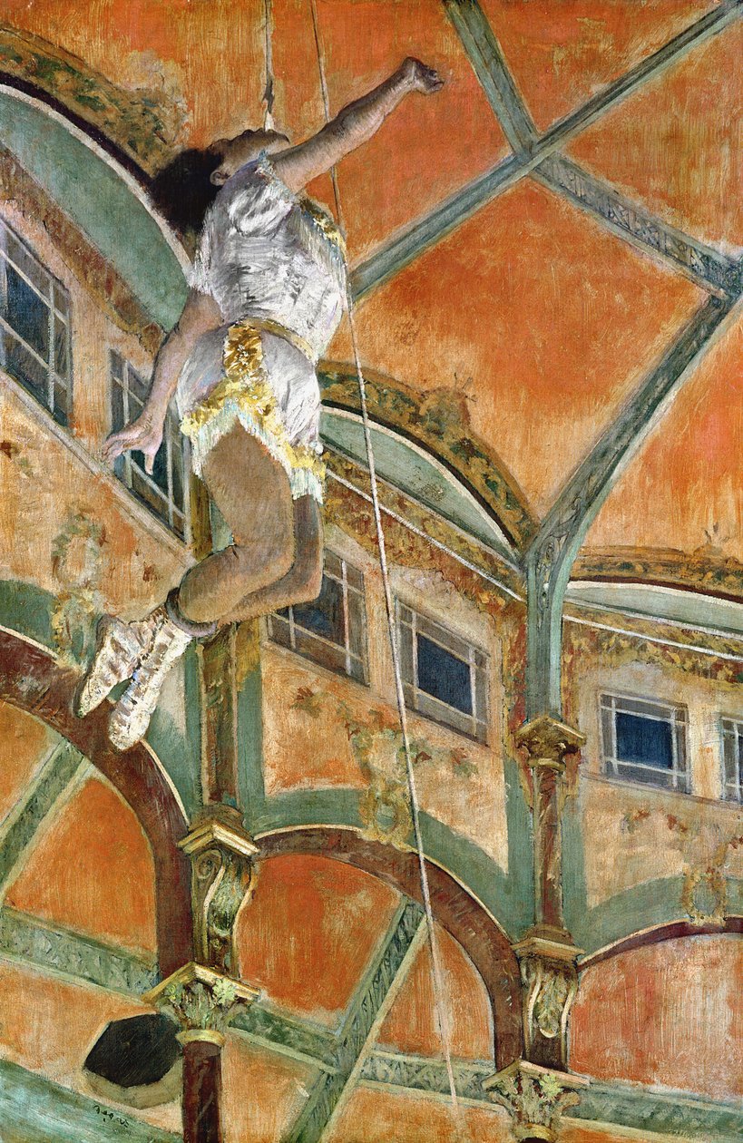 Miss La la Cirque Fernando, 1879 poli autorstwa Edgar Degas