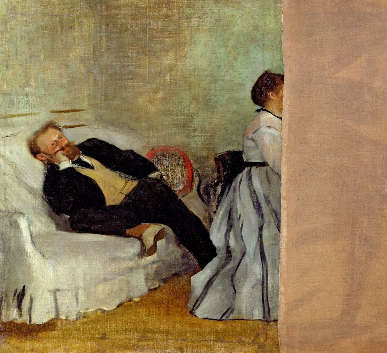 Monsieur i Madame Edouard Manetowie, 1868-69 autorstwa Edgar Degas