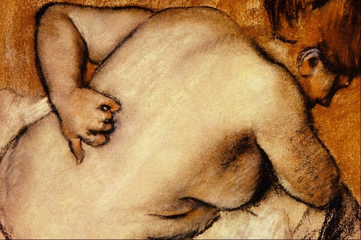 Nagie Drapanie Jej Pleców autorstwa Edgar Degas