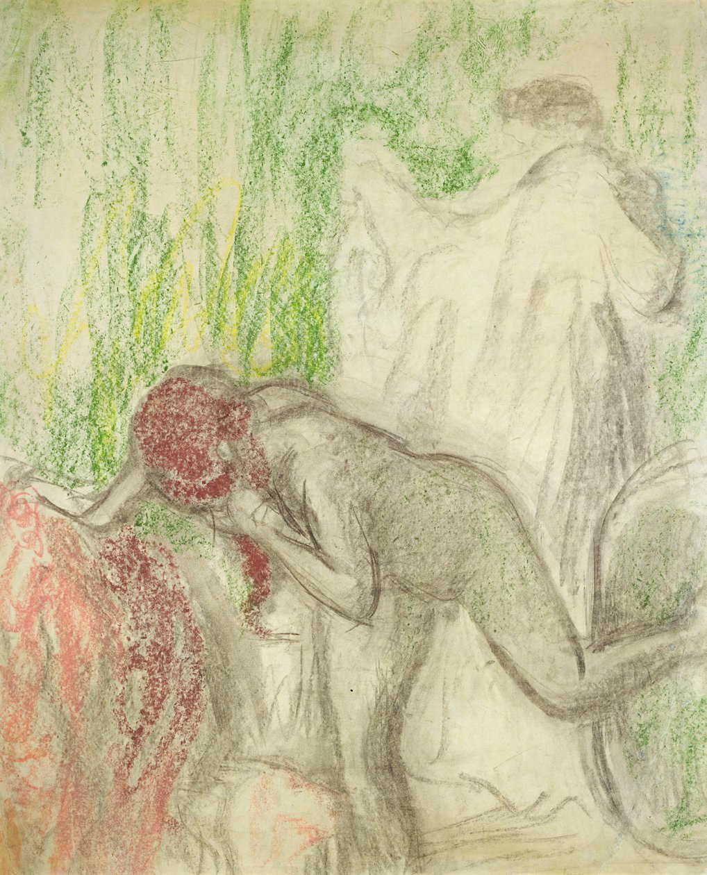 Akt wychodzący z wanny autorstwa Edgar Degas