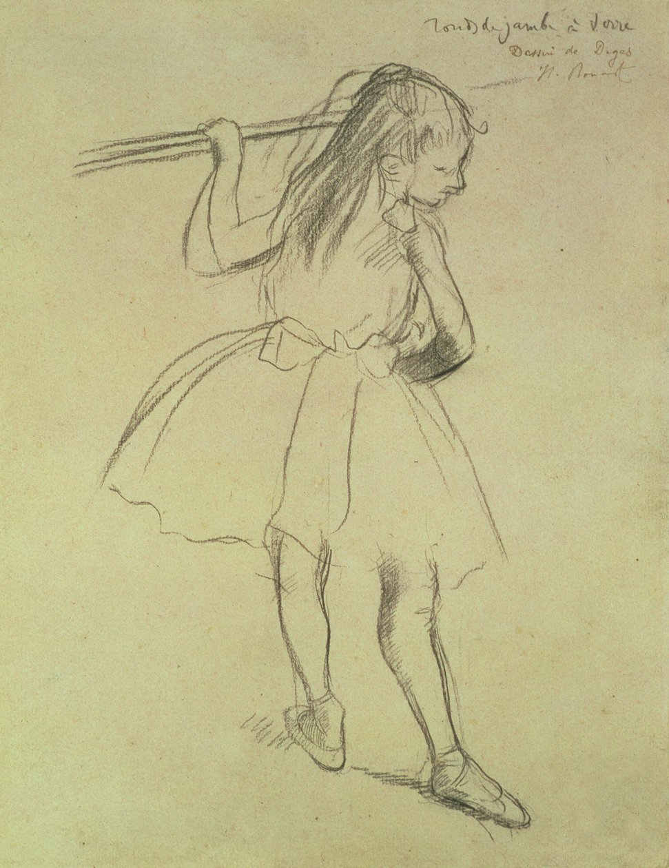 PD.32-1978 Tancerka przy barze, ok.1878 (czarna kreda) autorstwa Edgar Degas