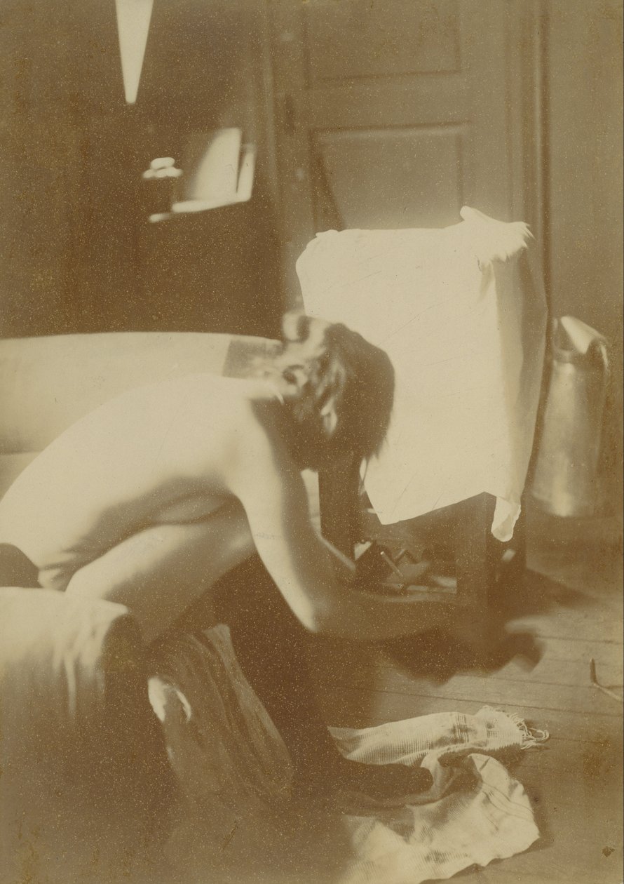 Siedząc nago autorstwa Edgar Degas