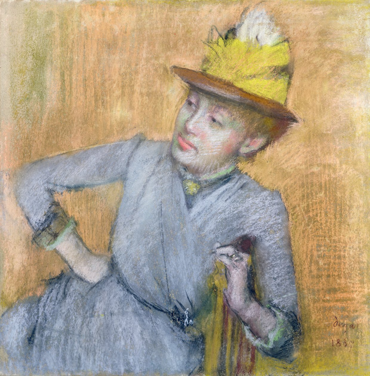 Siedząca kobieta, 1887 (pastel na papierze) autorstwa Edgar Degas