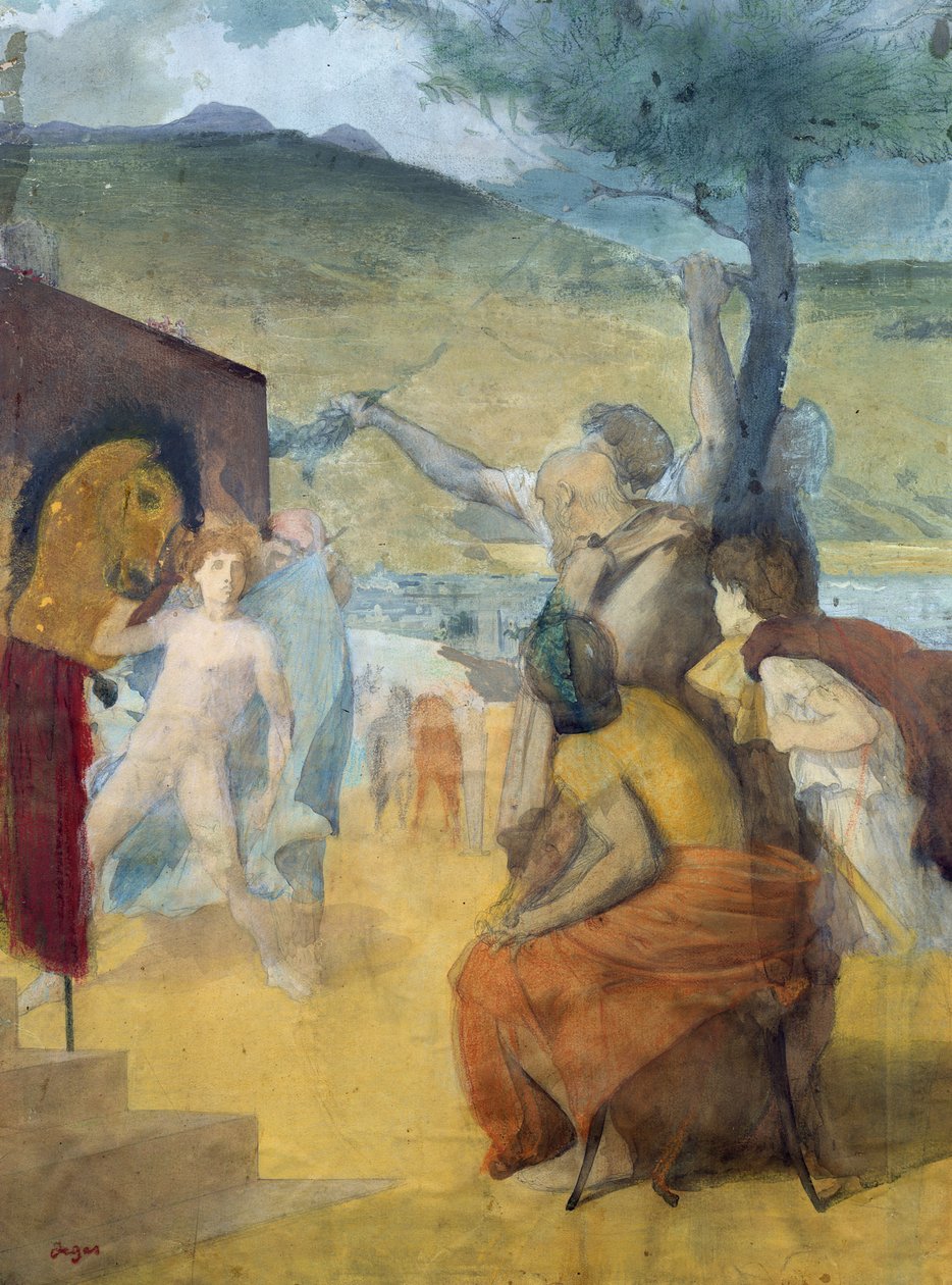 Studium malarstwa klasycznego autorstwa Edgar Degas