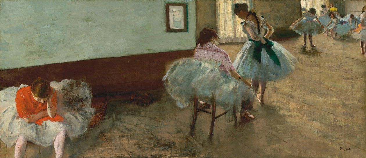 Lekcja tańca autorstwa Edgar Degas