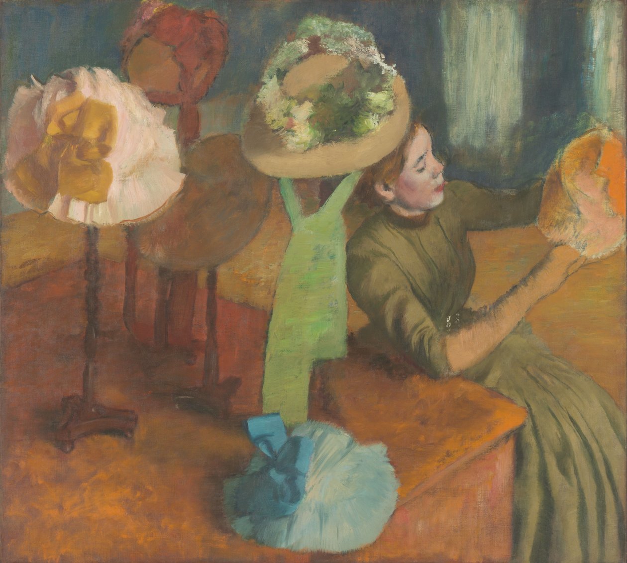 Sklep modniarski autorstwa Edgar Degas