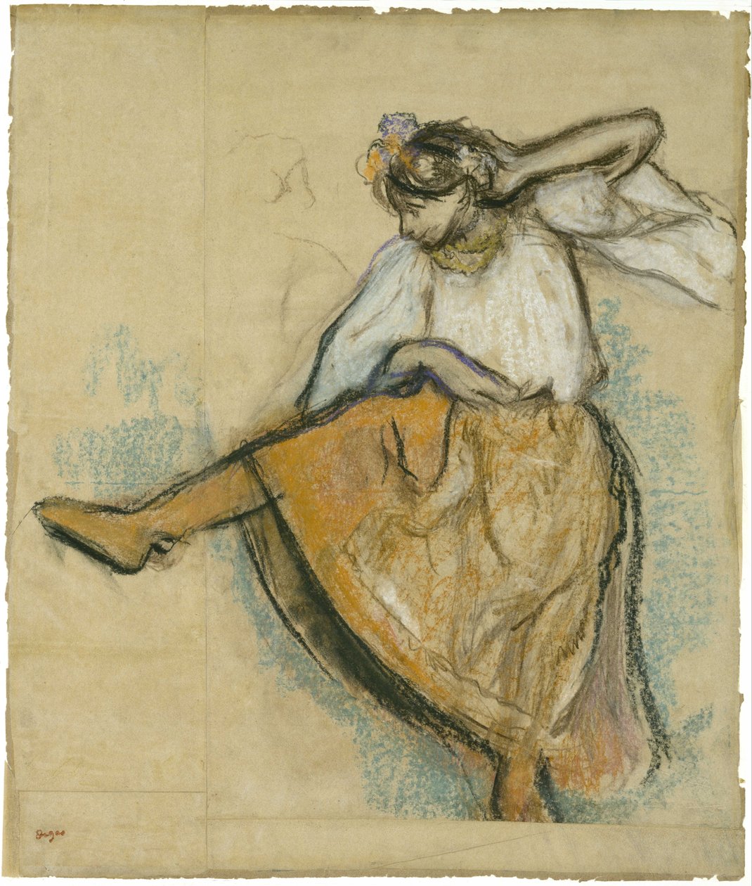 Rosyjska tancerka autorstwa Edgar Degas