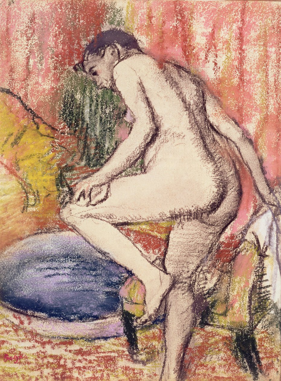 Toaleta, 1883 (pastel i kreda na papierze) autorstwa Edgar Degas