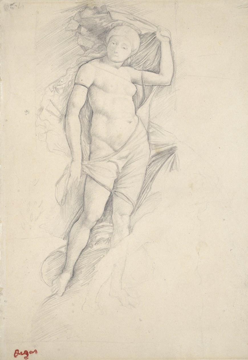 Wenus, po Mantegnie, XIX w. autorstwa Edgar Degas