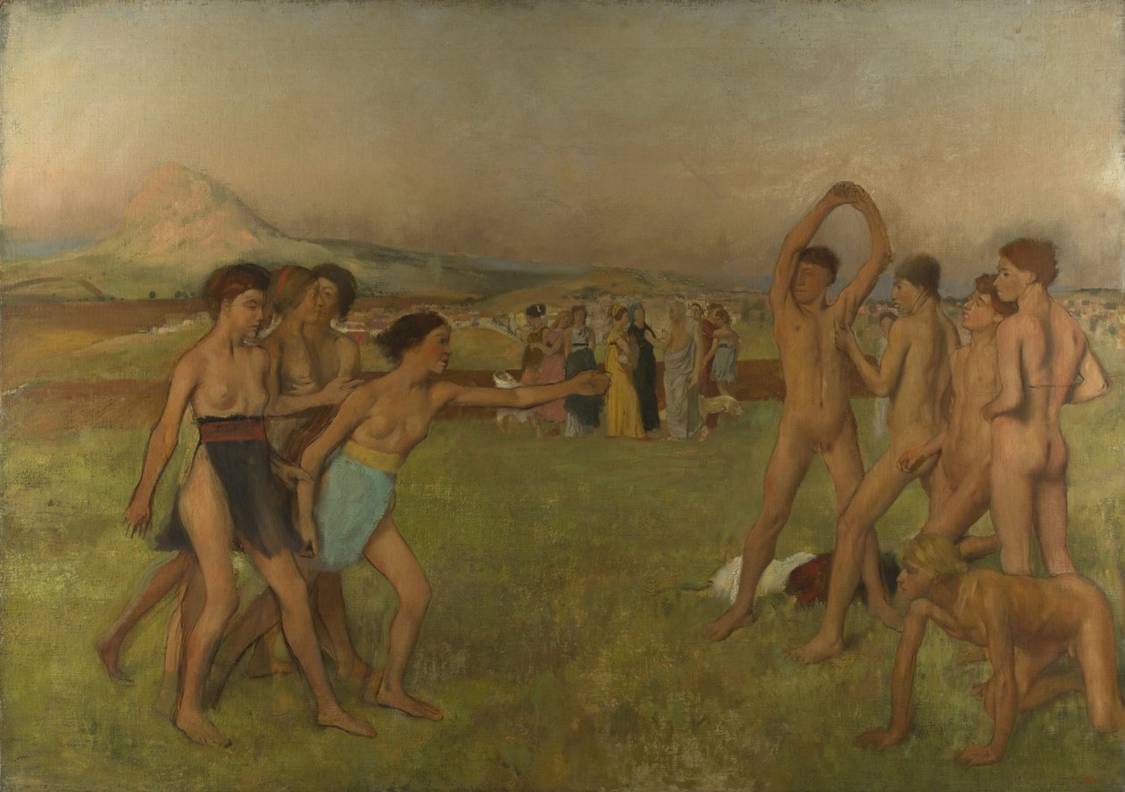 Młodzi Spartanie autorstwa Edgar Degas