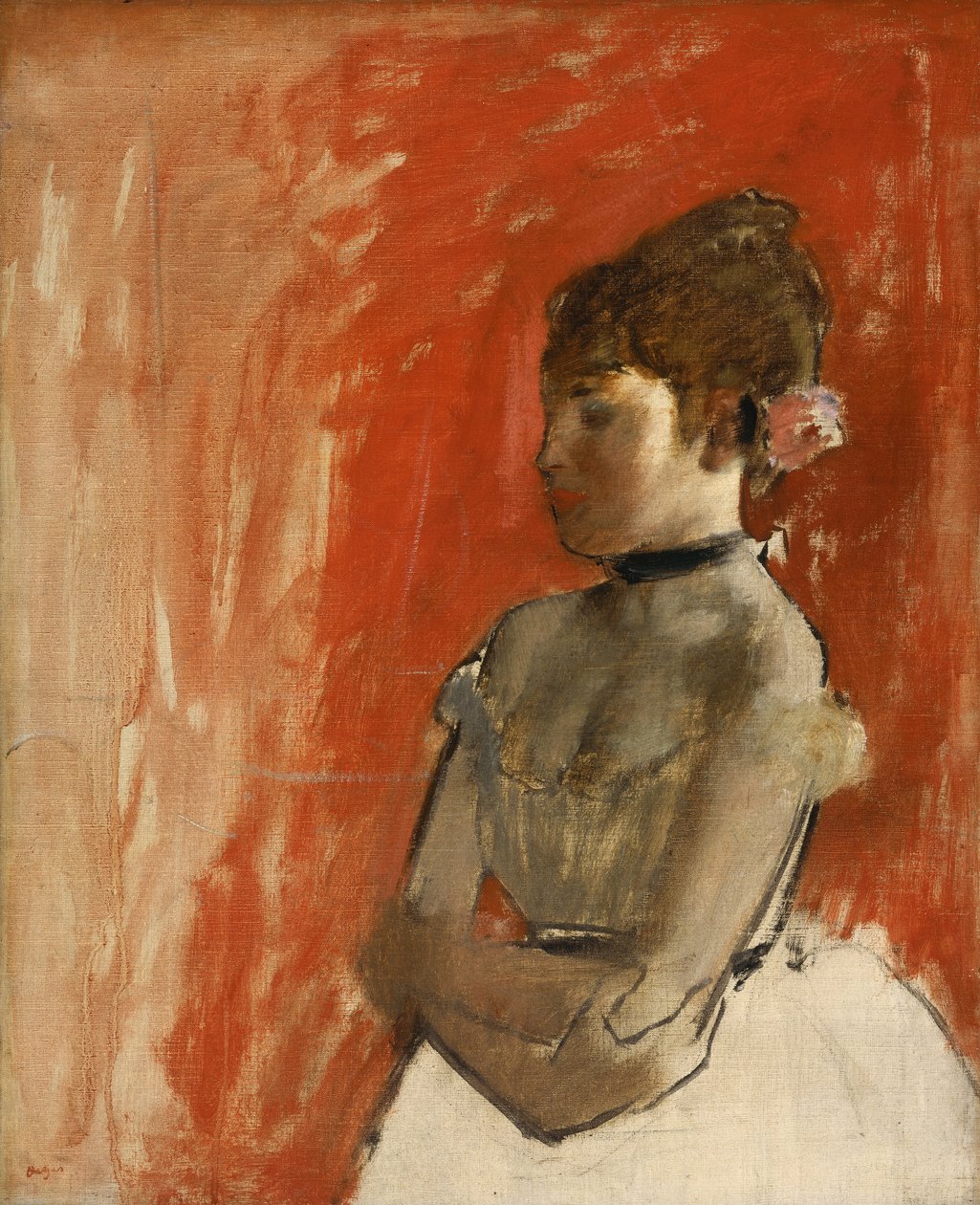Tancerka baletowa ze skrzyżowanymi rękami autorstwa Edgar Degas