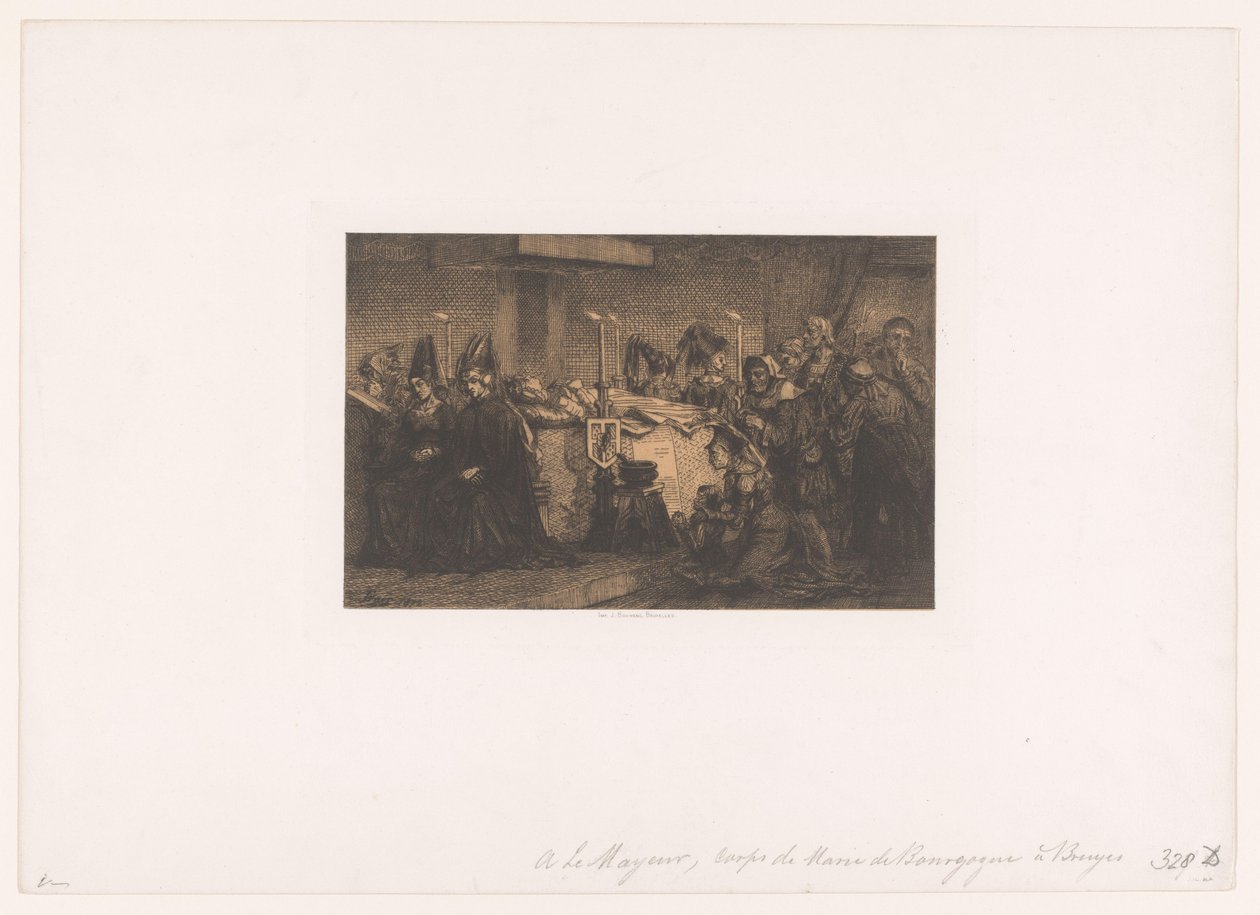 Mary of Burgundia w stanie w Brugii autorstwa Edgar Alfred Baes