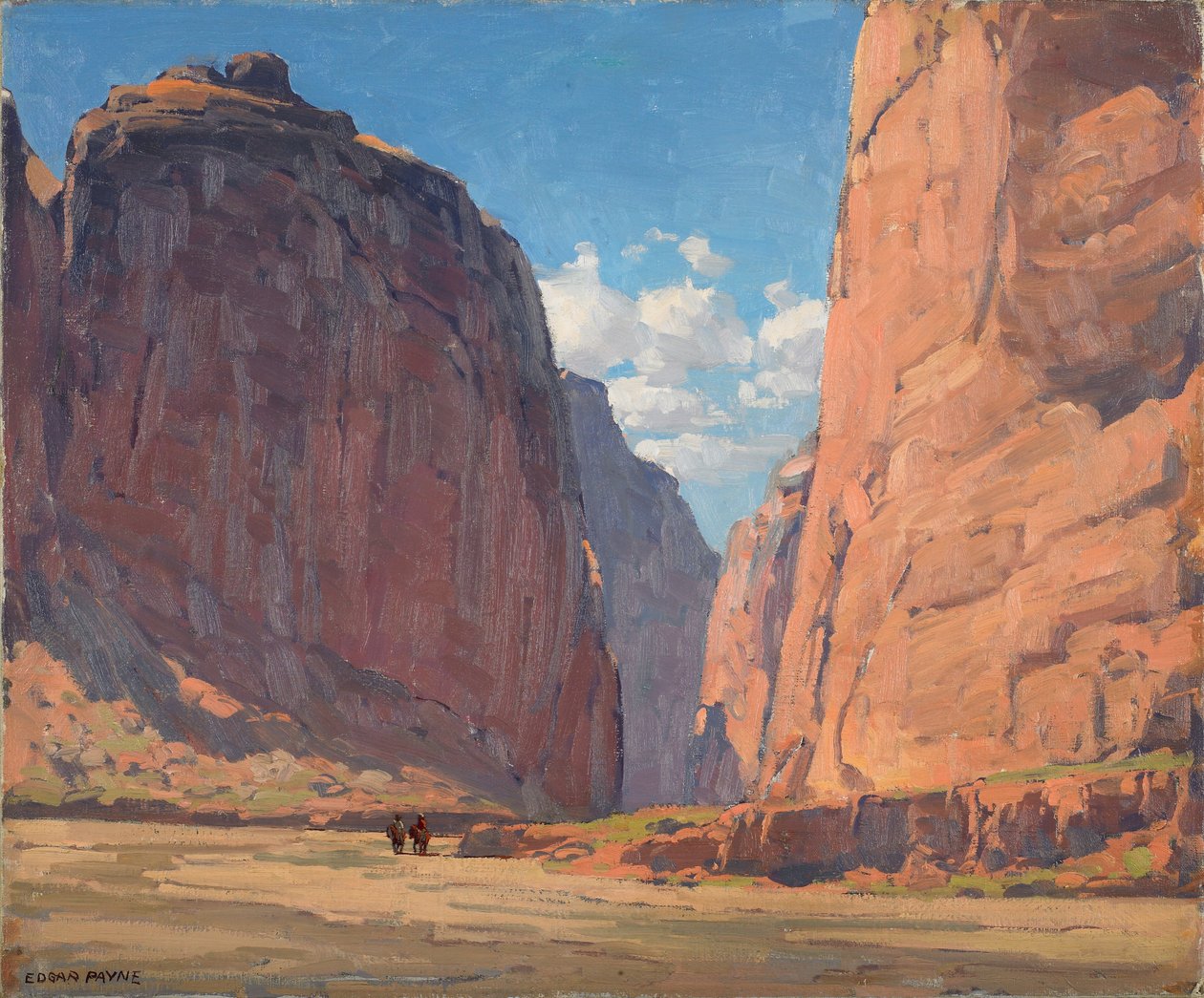 Portal Kanionu, ok. 1935 (olej na płótnie) autorstwa Edgar Alwin Payne