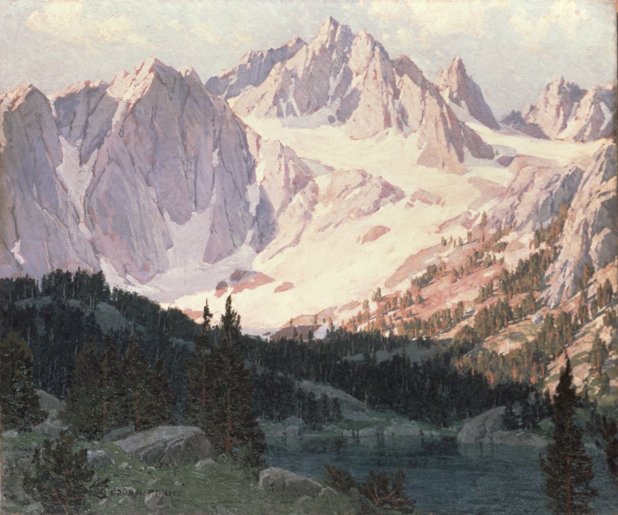 Jezioro w High Sierra (olej) autorstwa Edgar Alwin Payne