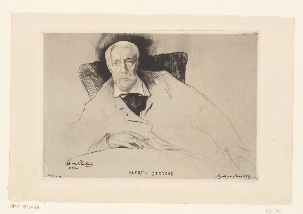 Portret Alfreda Stevensa autorstwa Edgar Chahine