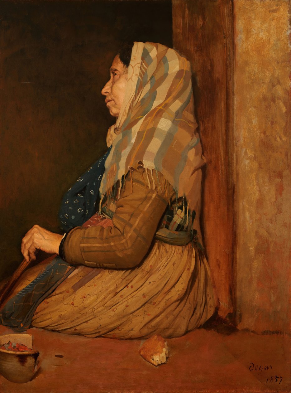 Rzymska żebraczka, 1857. autorstwa Edgar Degas