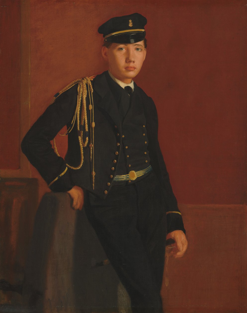 Achille De Gas w mundurze kadeta, 18561857. autorstwa Edgar Degas