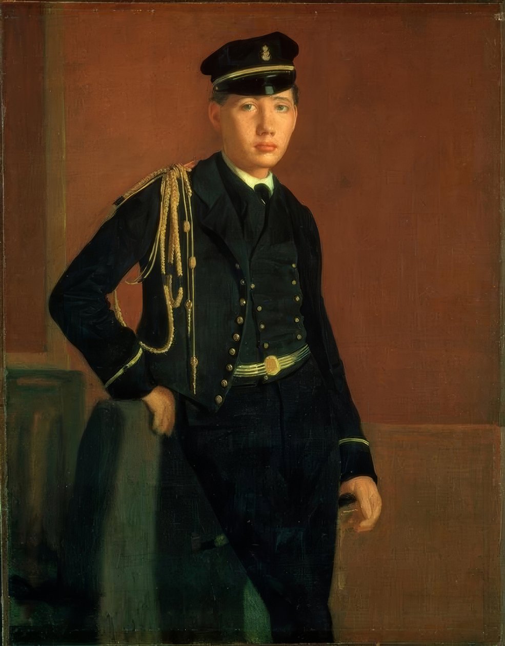 Achille de Gas i oficer de Midshipman autorstwa Edgar Degas
