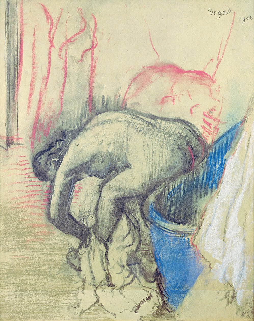 Po kąpieli autorstwa Edgar Degas