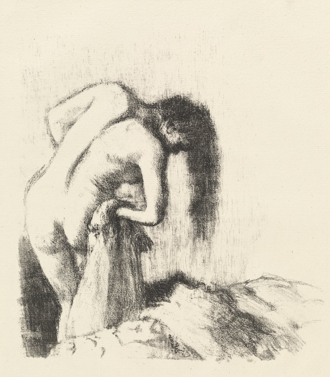 Po kąpieli Wyjście z kąpieli Mały talerzyk, ok. godz. 1891. autorstwa Edgar Degas