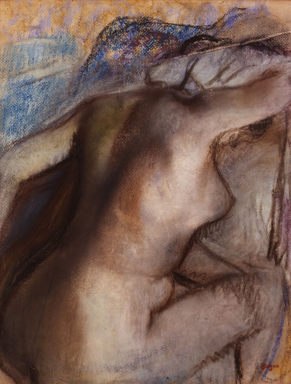 Po kąpieli kobieta susząca się autorstwa Edgar Degas