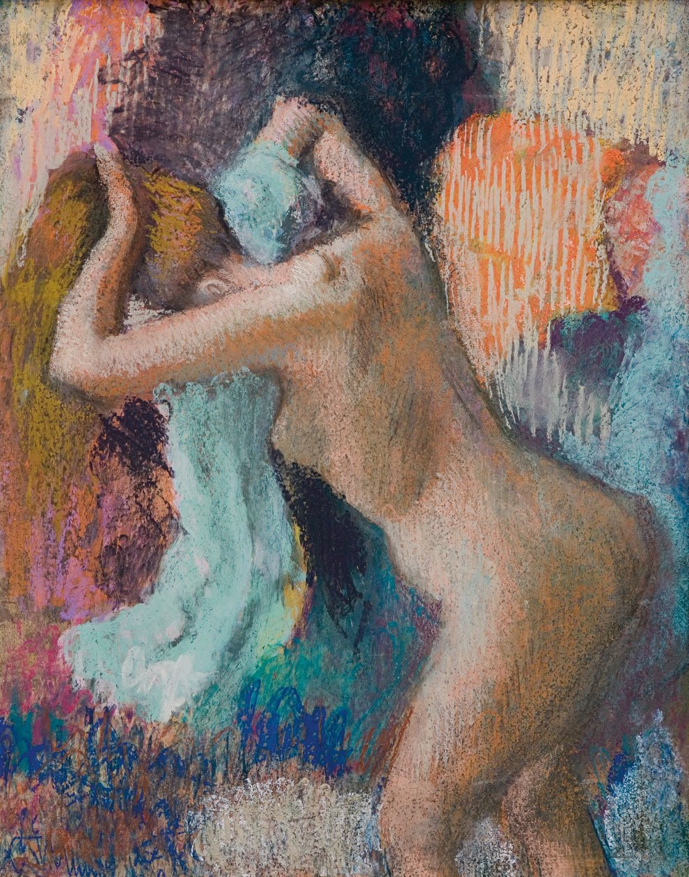 Po kąpieli Kobieta susząca się; Apres le bain, femme s